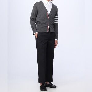 THOM BROWNE wool-cashmere blend knit cardigan